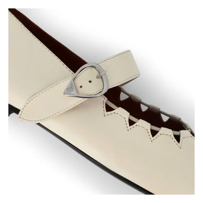 Ballerines Ginger Cuir | Crème