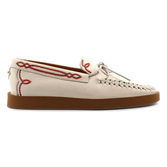 Mocassins Totem Cuir | Crème