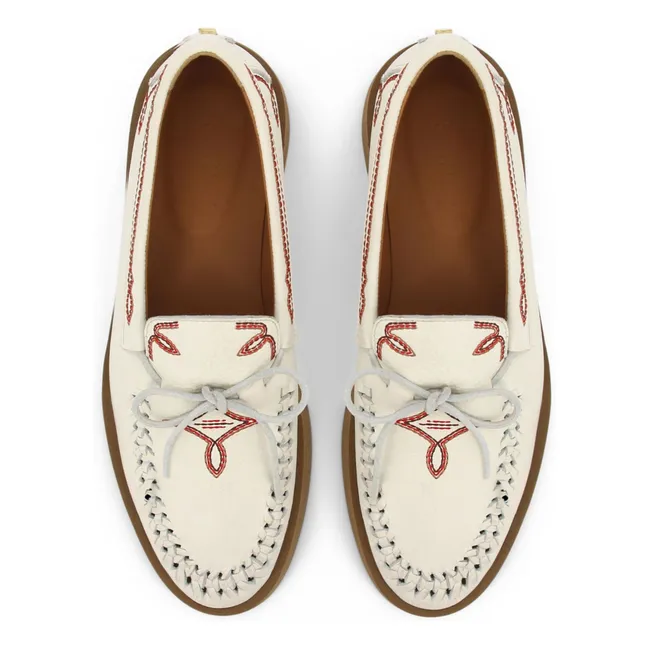 Mocassins Totem Cuir | Crème