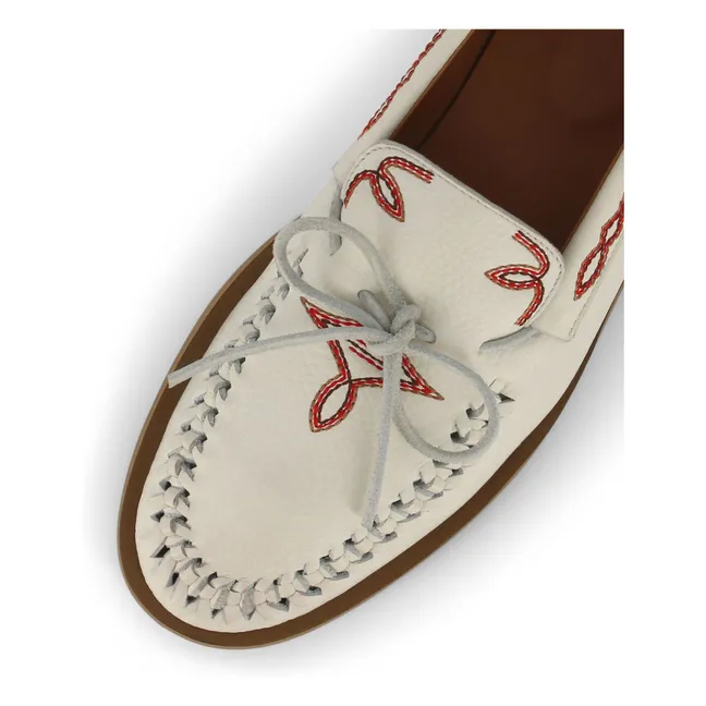 Mocassins Totem Cuir | Crème
