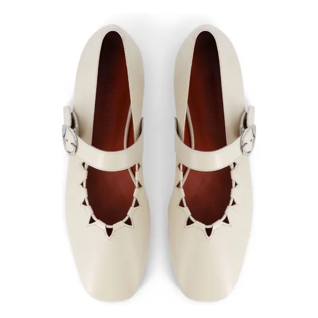 Ballerines Ginger Cuir | Crème