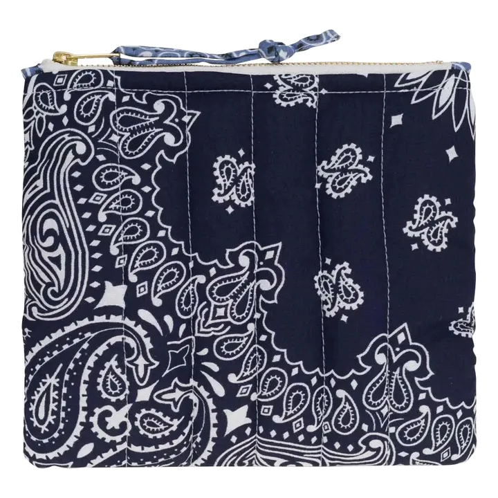 Mini bolsa corazón con cremallera | Azul Marino- Imagen del producto n°1
