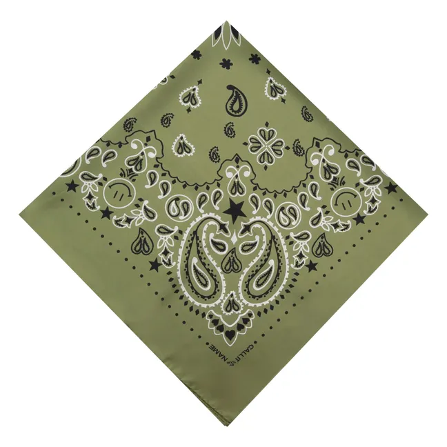 Bandana Large Soie | Khaki