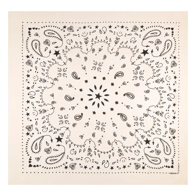 Bandana Large Soie | Ecru