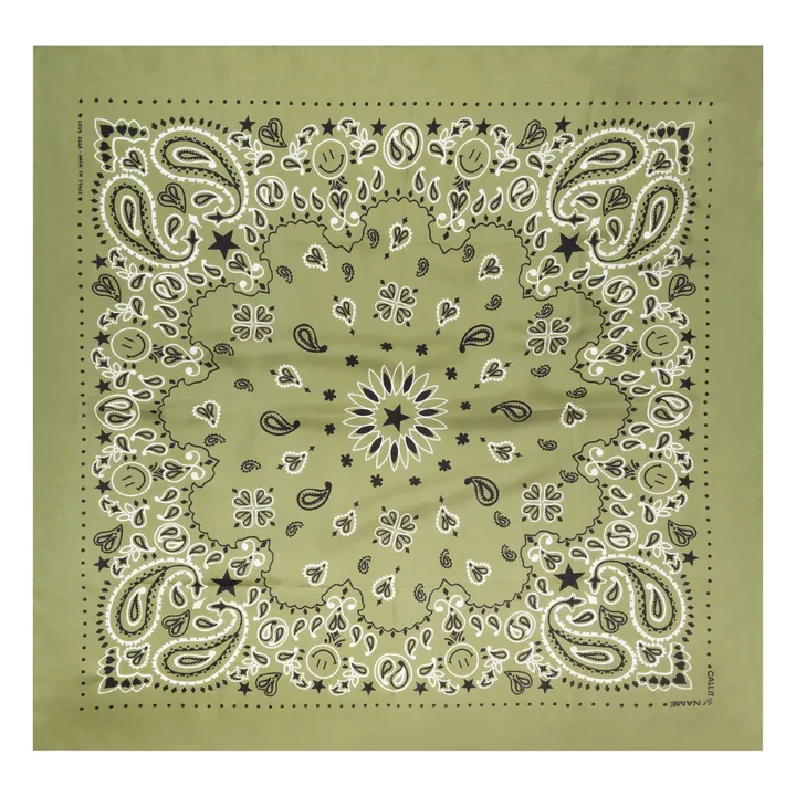 Pañuelo de seda grande | Khaki- Imagen del producto n°0