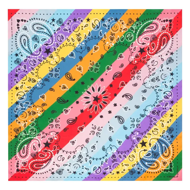 Bandana Small Arc-en-Ciel Soie | Bleu