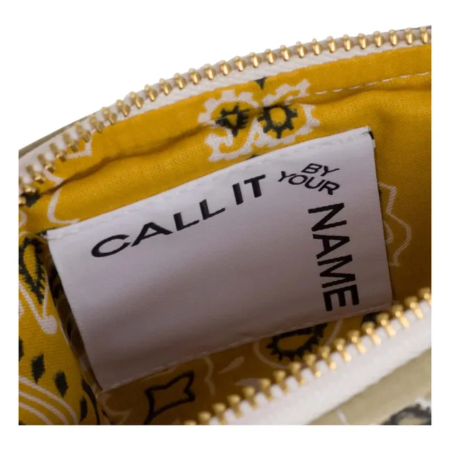 Mini Pochette Zippée Matelassé Champignon | Beige