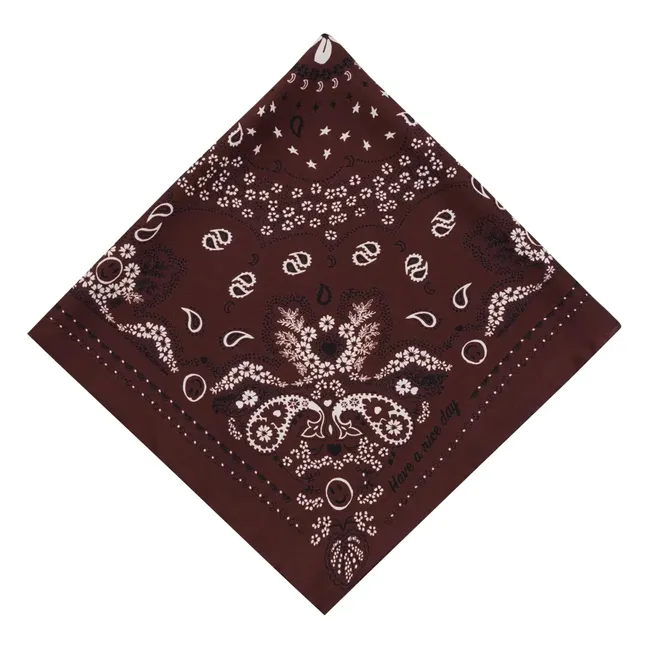 Bandana Small Soie | Marron