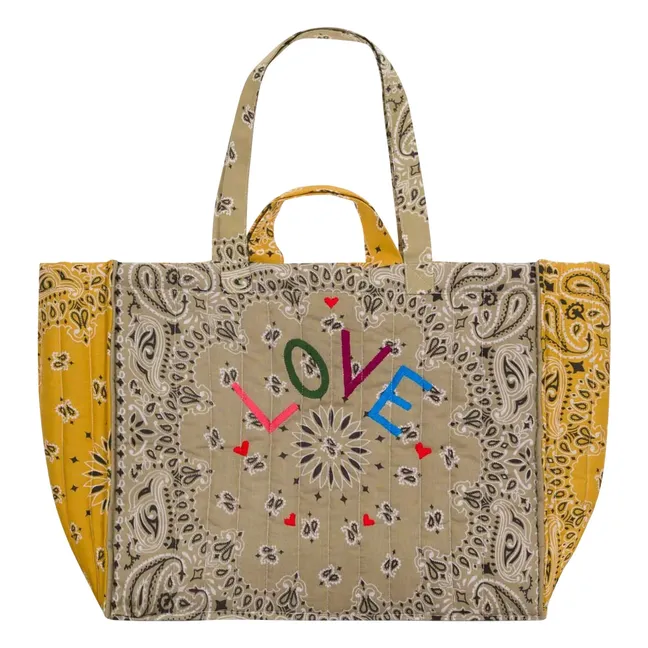 Maxi Cabas Quilted Love | Senffarben
