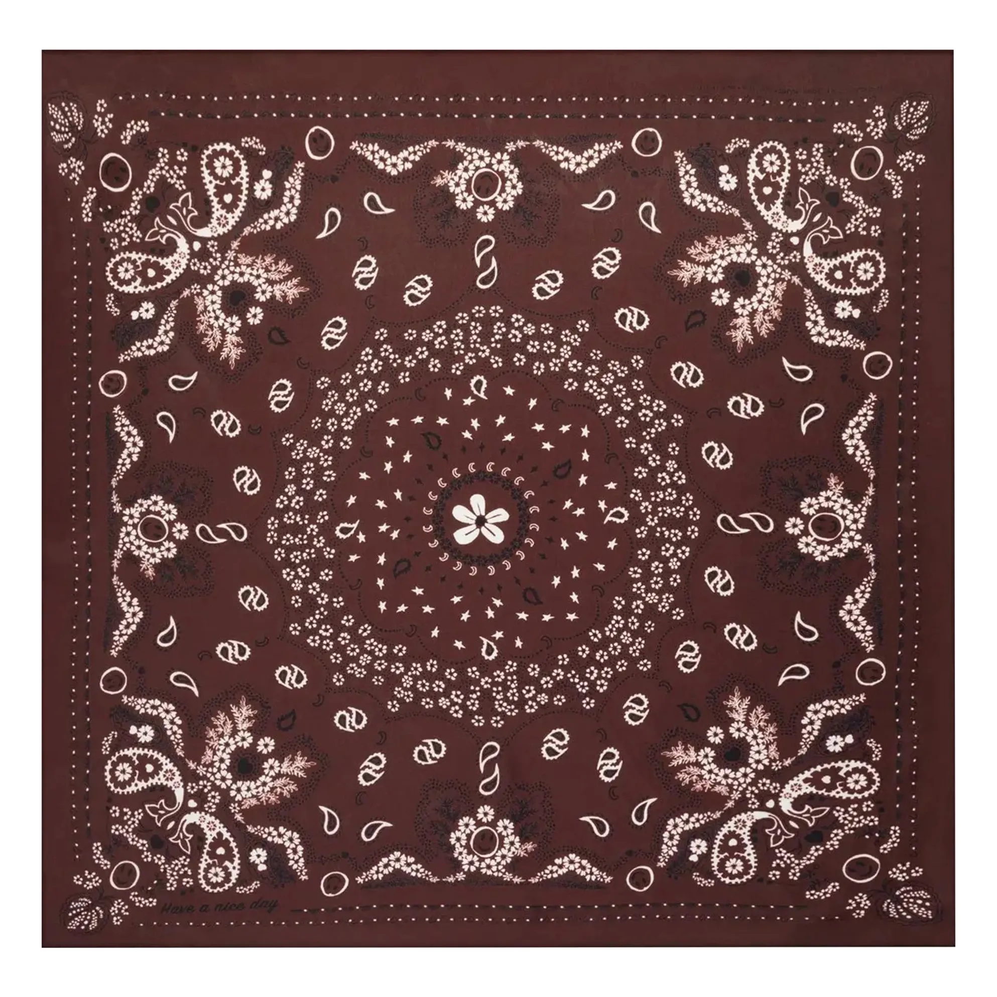 Call it by your name - Foulard - Soie - Marron - Taille Unique