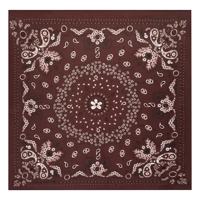 Bandana Small Soie | Marron
