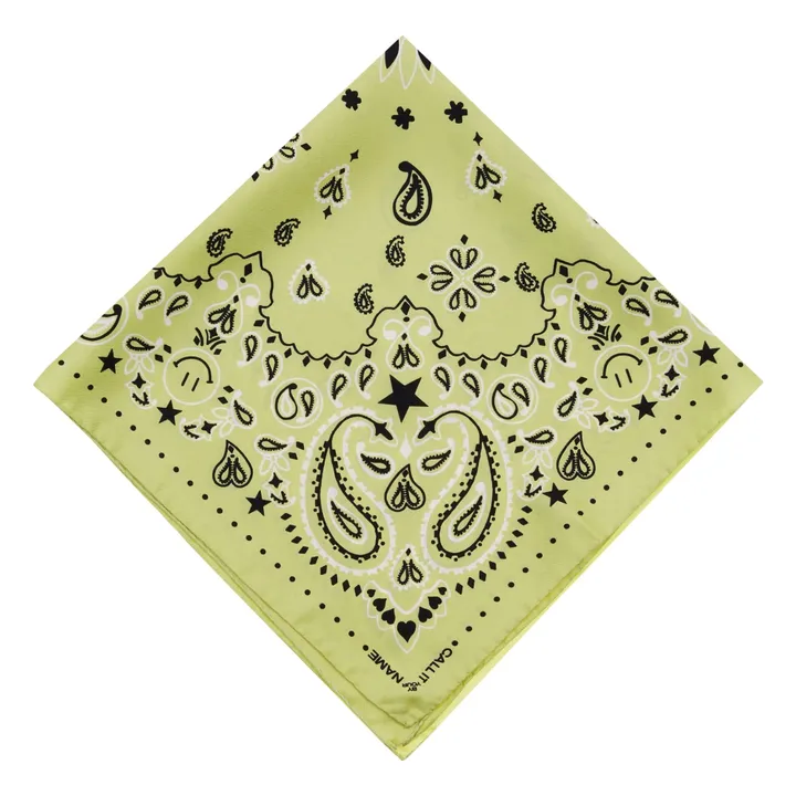 Bandana Seda Pequeña | Amarillo- Imagen del producto n°2