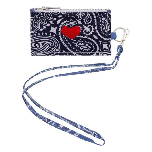 Tarjetero corazón | Azul Marino