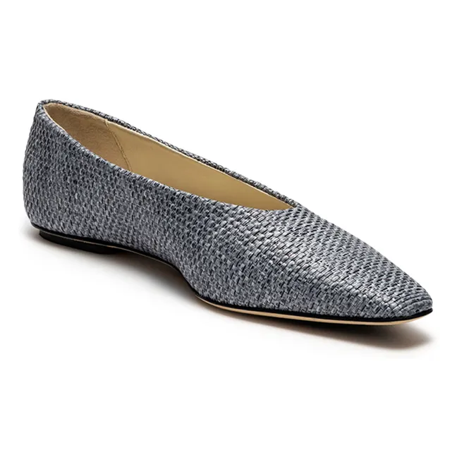 Ballerines Bilbao Raphia | Bleu