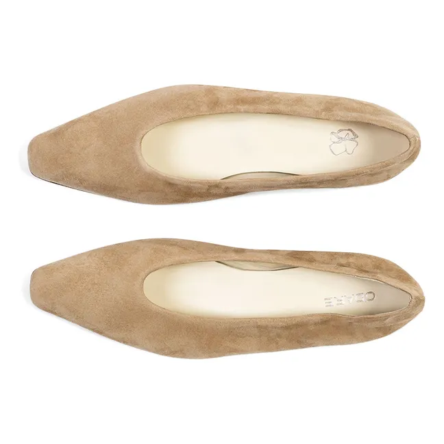 Ballerines Bilbao Suède | Taupe