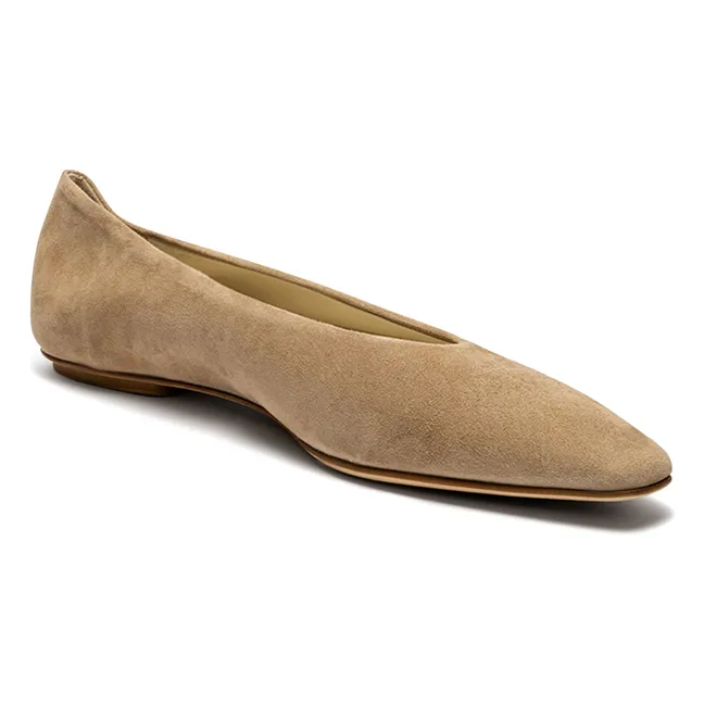 Ballerines Bilbao Suède | Taupe