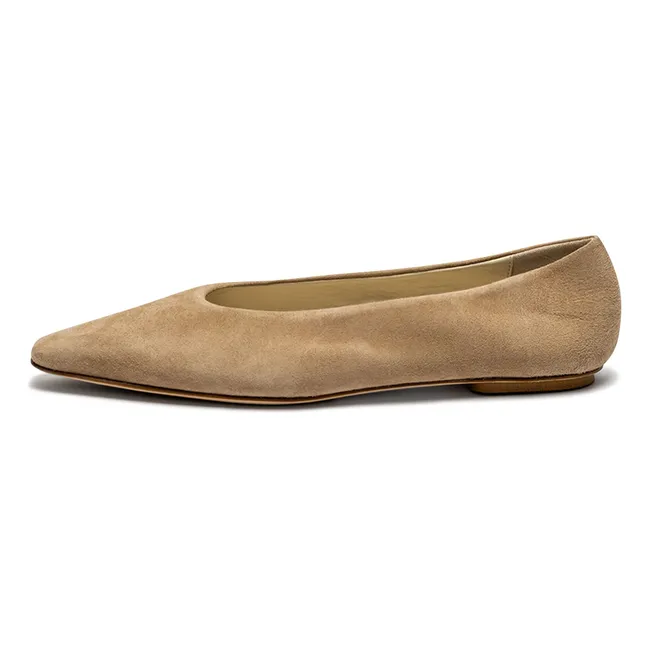 Ballerines Bilbao Suède | Taupe