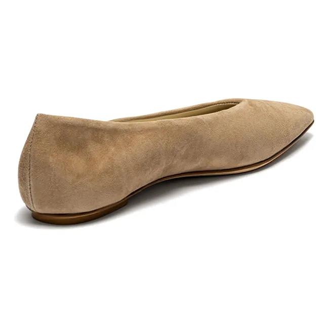 Ballerines Bilbao Suède | Taupe