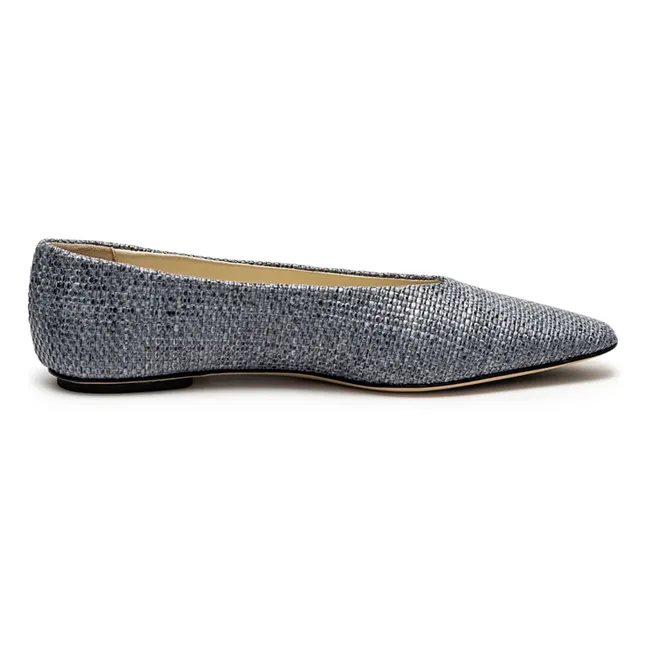 Ballerines Bilbao Raphia | Bleu