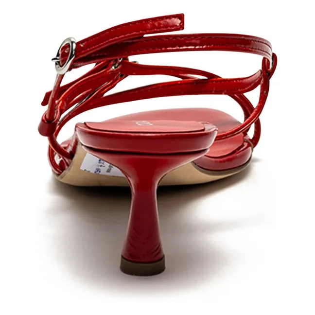 Sandalias Blanca | Rojo