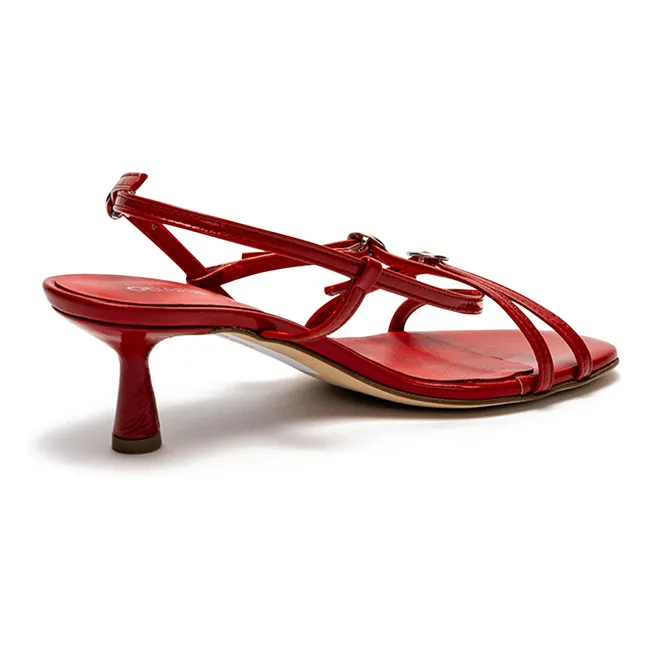 Sandalias Blanca | Rojo