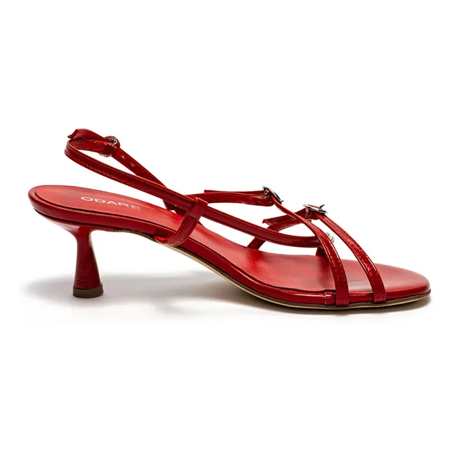 Sandalias Blanca | Rojo