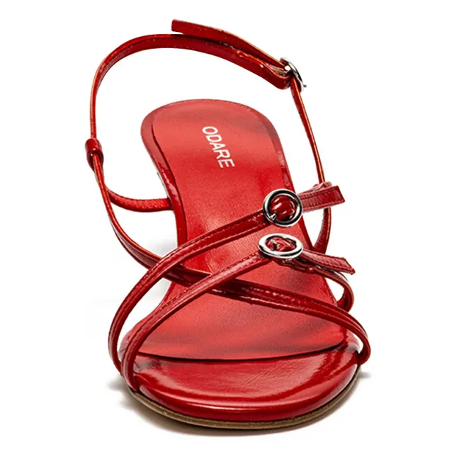 Sandalias Blanca | Rojo