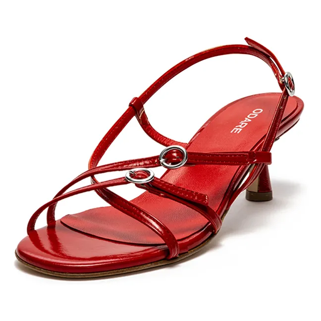 Sandalias Blanca | Rojo