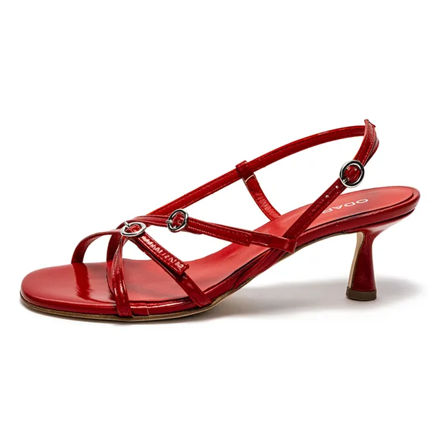 Sandalias Blanca | Rojo