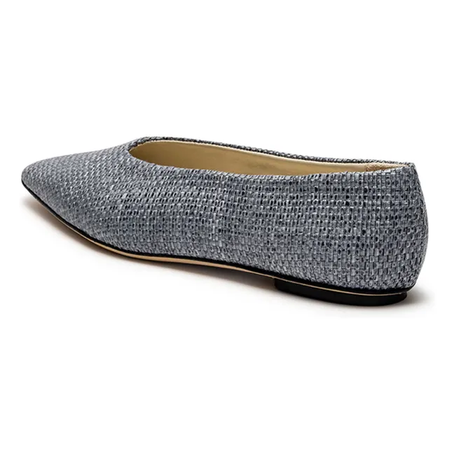 Ballerinas Bilbao Raphia | Blue