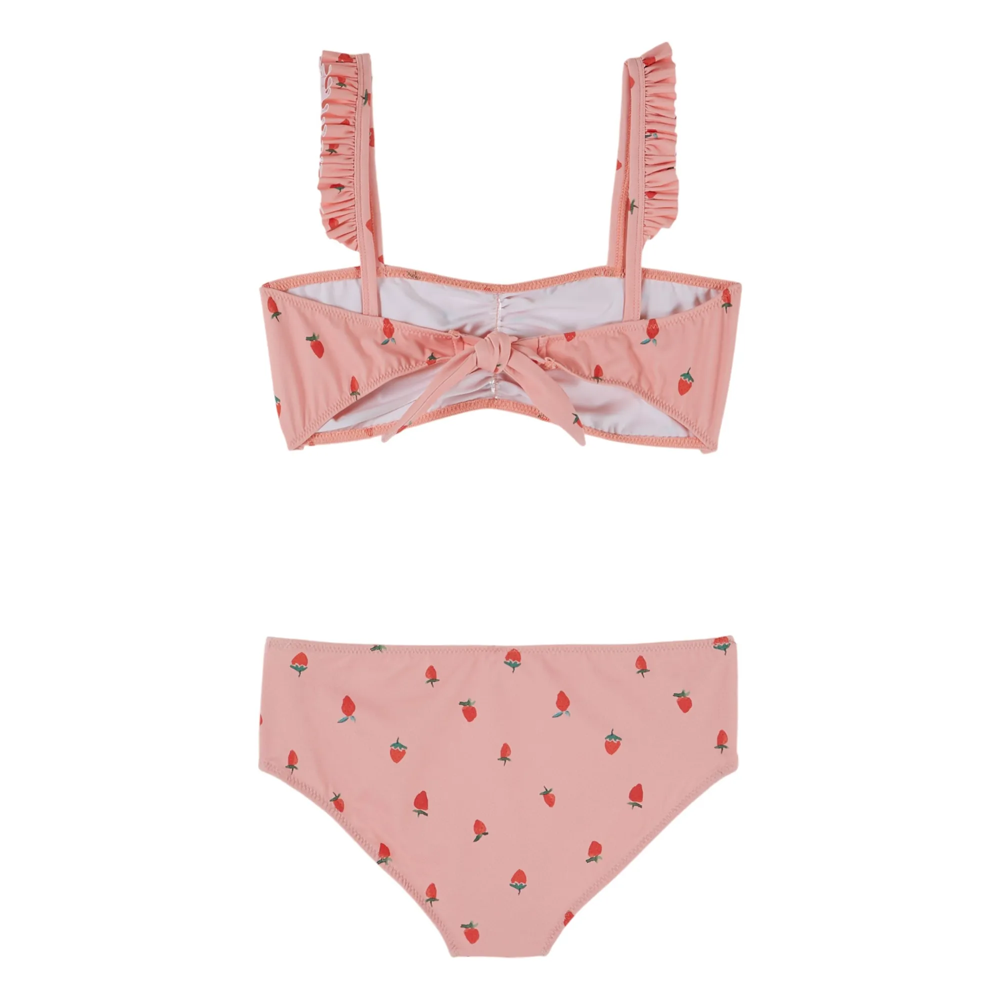 Maillot de Bain Bandeau Fraises | Rose- Image produit n°1
