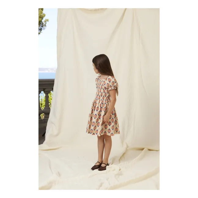 Robe Smockée Kaia | Crème