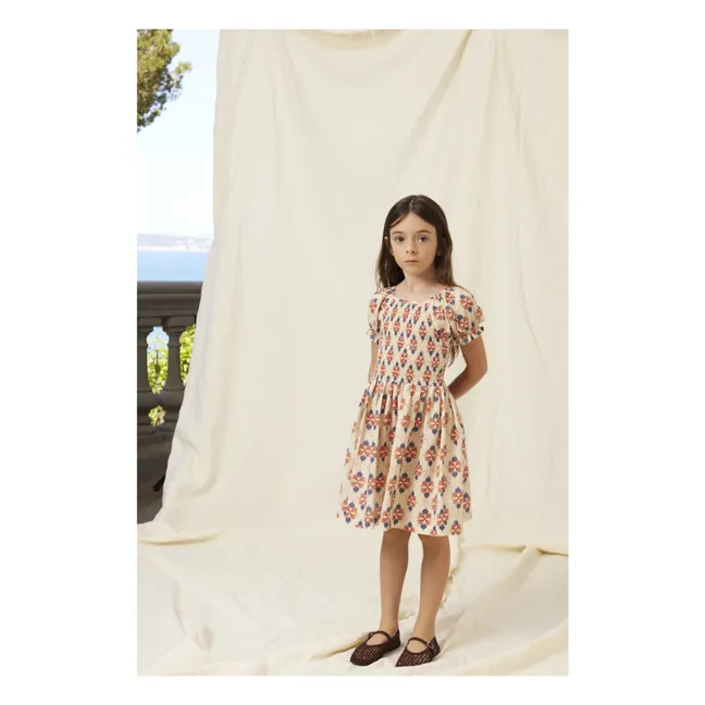 Robe Smockée Kaia | Crème
