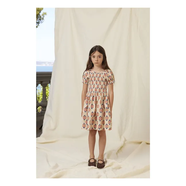 Robe Smockée Kaia | Crème