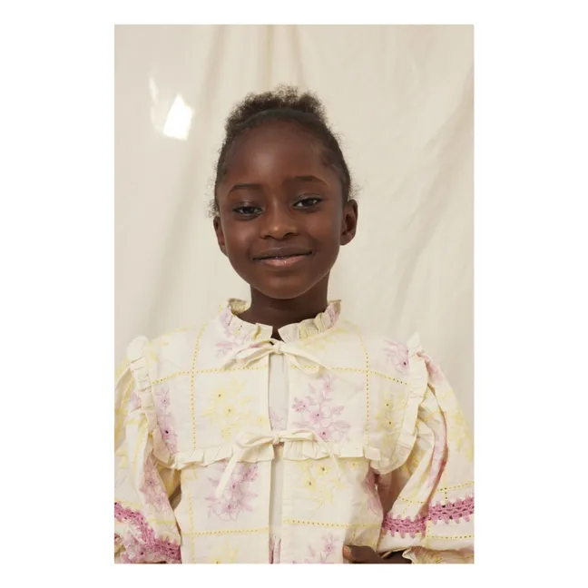 Blouse Brodée Alba | Jaune