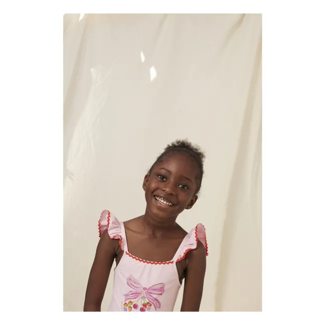 Maillot de Bain Volants Juliet | Rose poudré