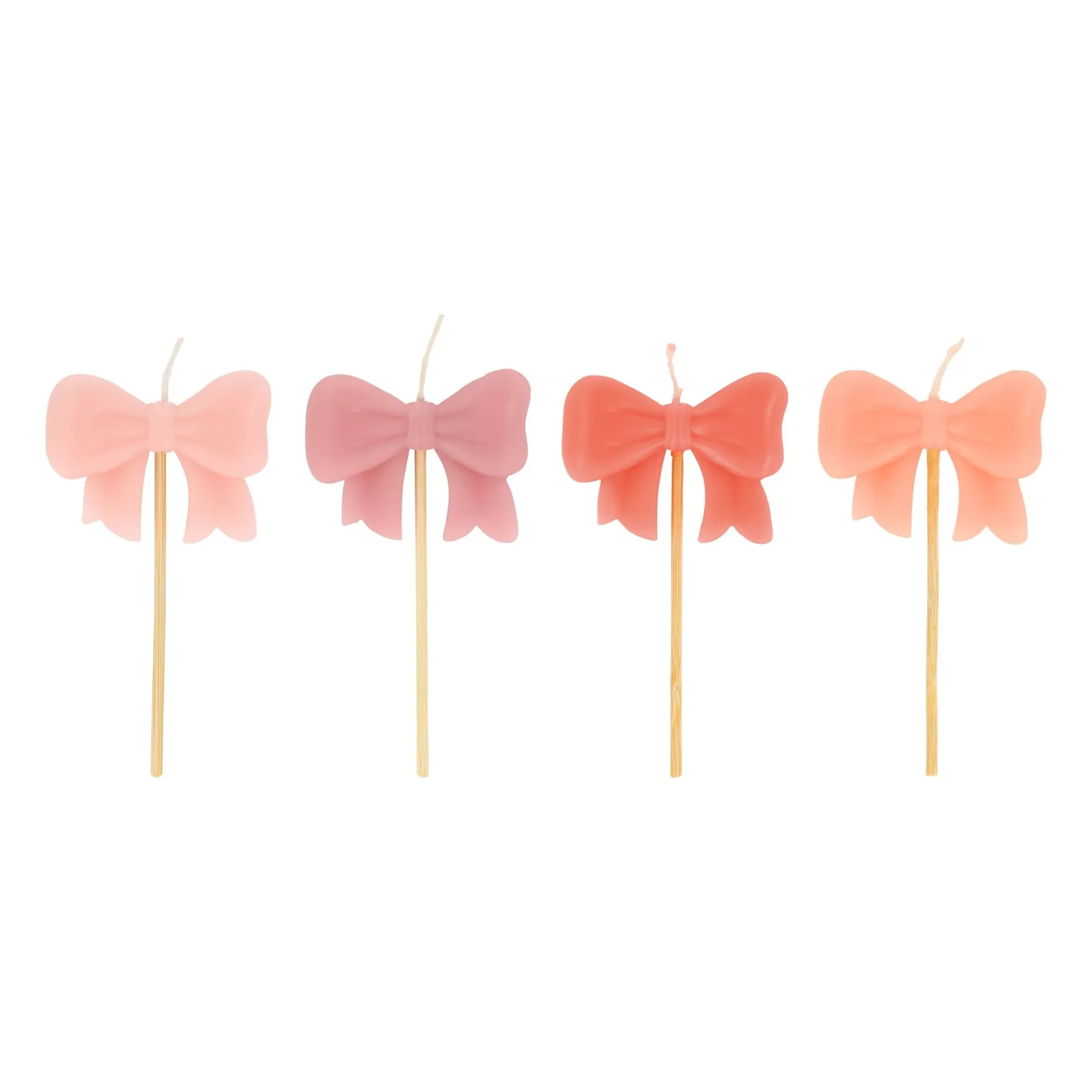 Meri Meri Pink Birthday Candles Knots - Set Of 4