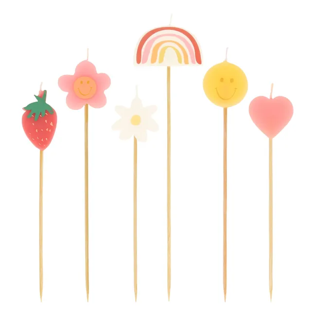 Happy Icons birthday candles - Set of 6