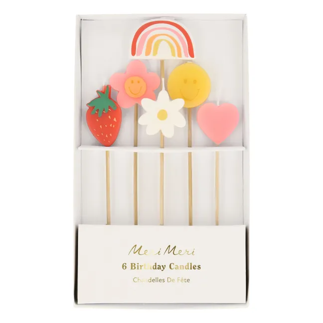 Happy Icons birthday candles - Set of 6