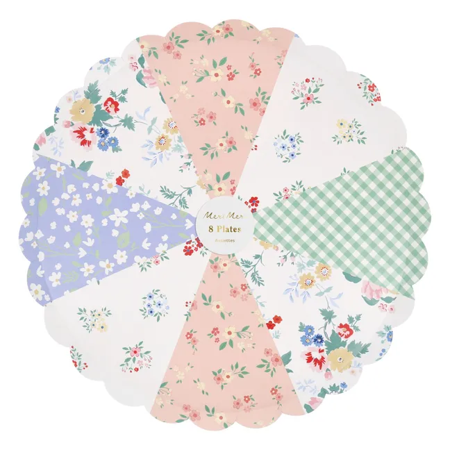 Platos patchwork - Lote de 8