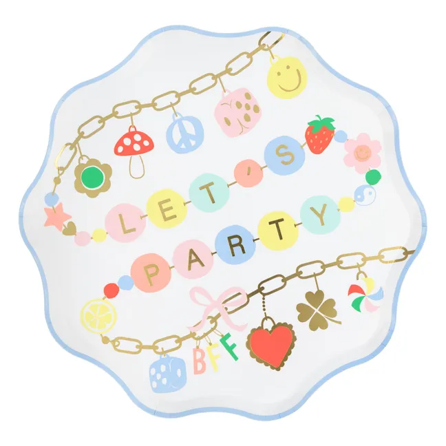 Assiettes Charm Party - Set de 8
