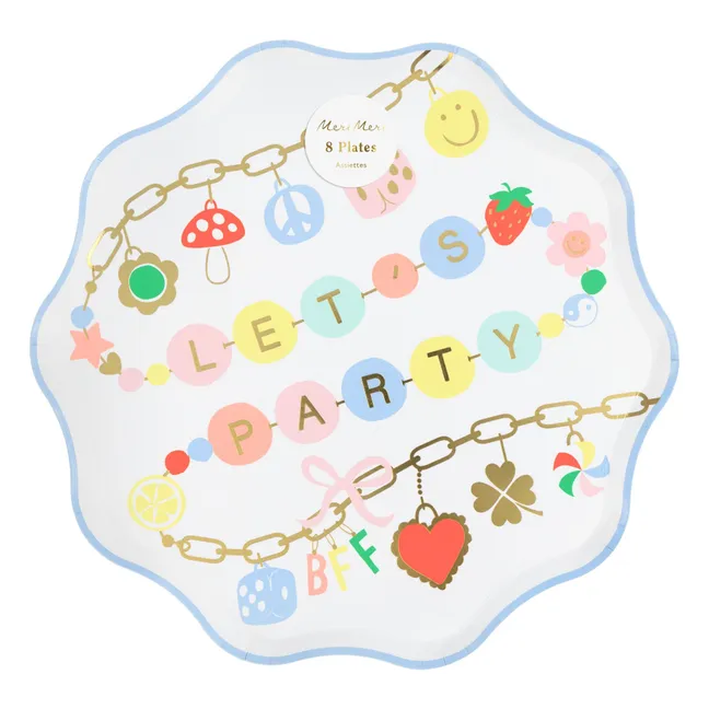Assiettes Charm Party - Set de 8