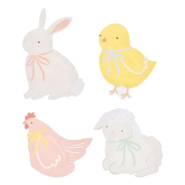 Platos de animales Spring - Lote de 8