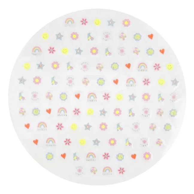 Flower nail stickers