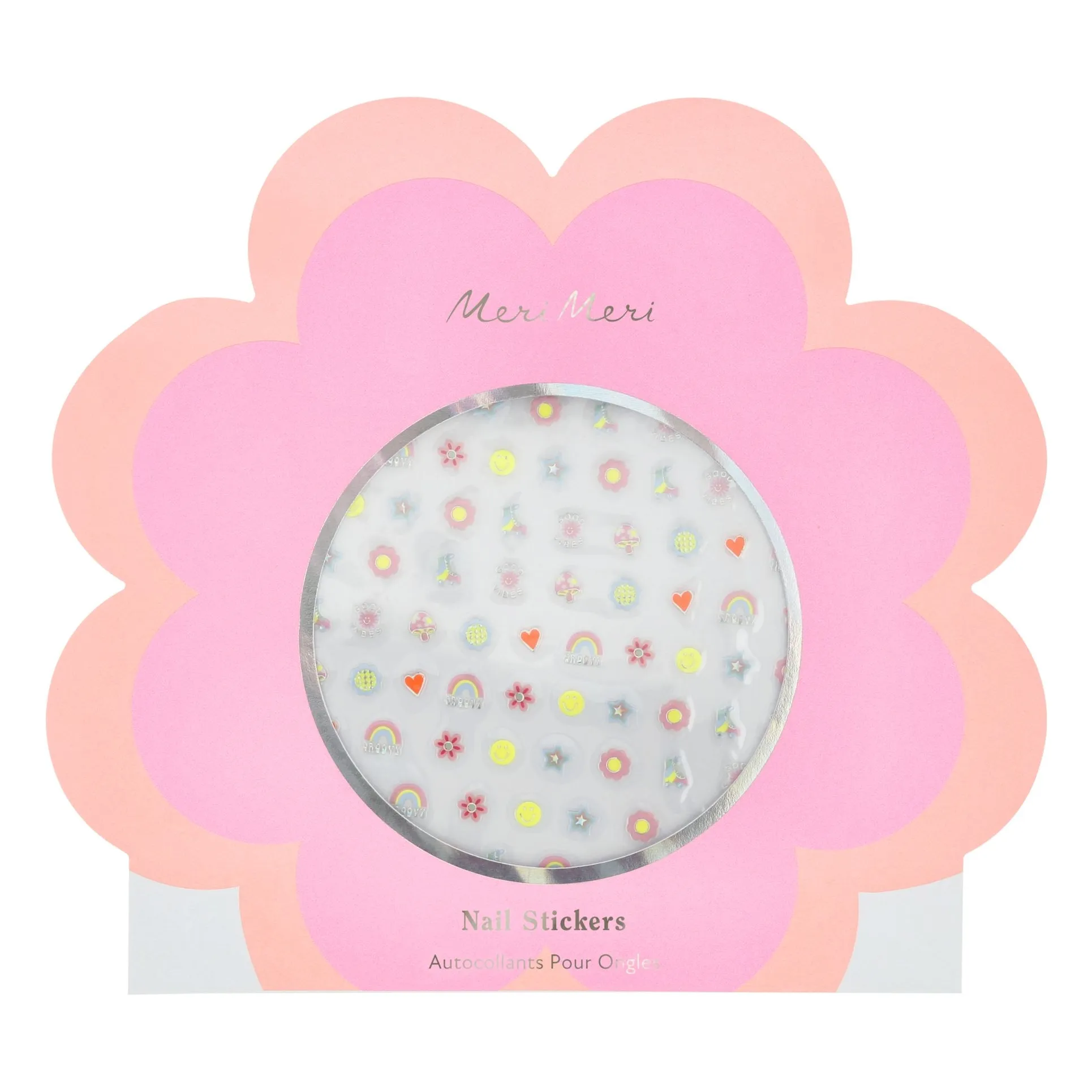 Meri Meri Multicoloured Flower Nail Stickers