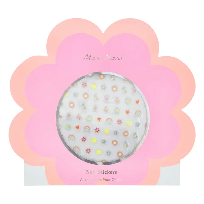 Flower nail stickers