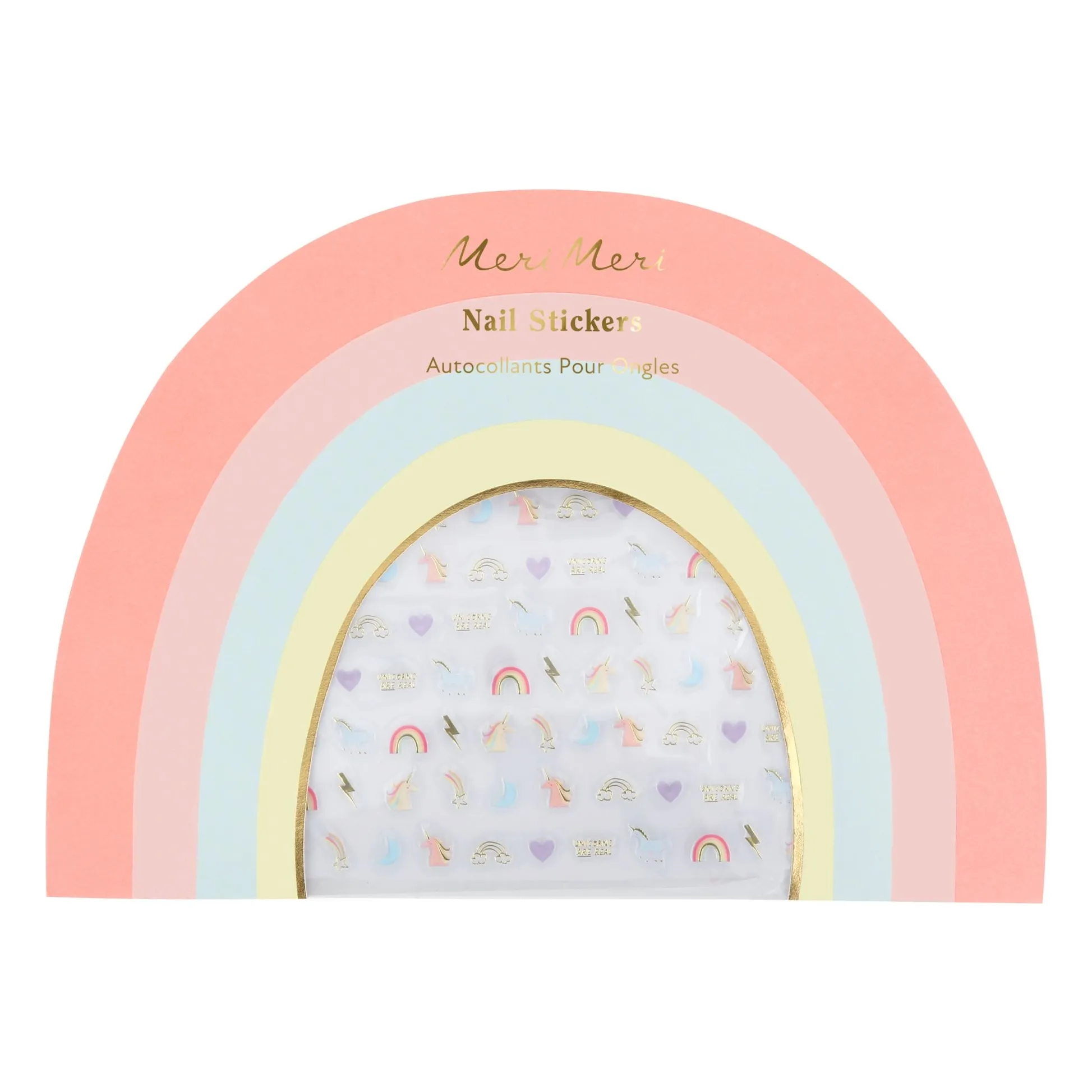 Meri Meri Multicoloured Arc-En-Ciel Nail Stickers