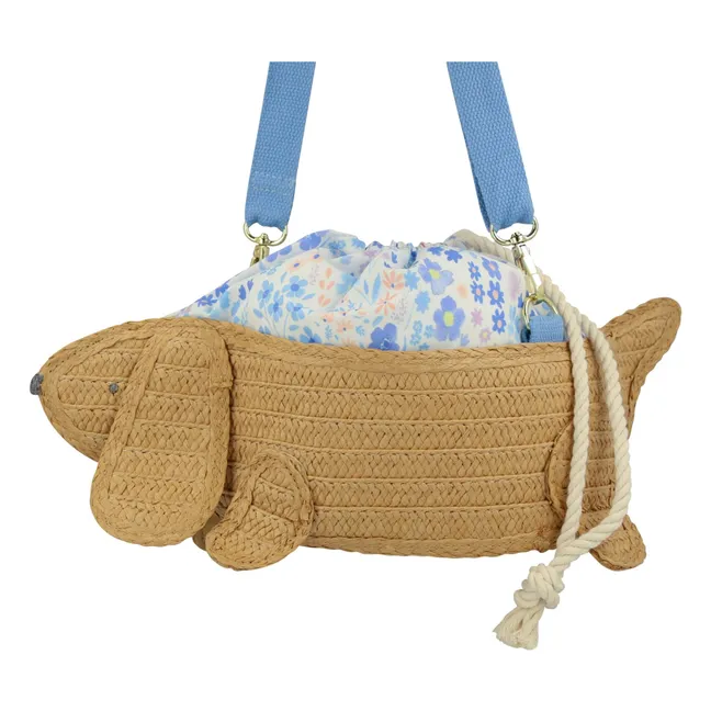 Cesta para perro salchicha | Marrón