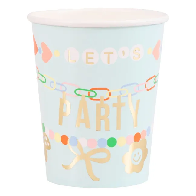 Vasos Charm Party - Lote de 8