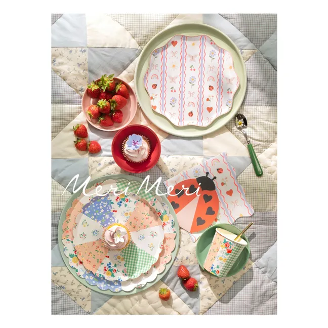 Gobelets Patchwork - Set de 8